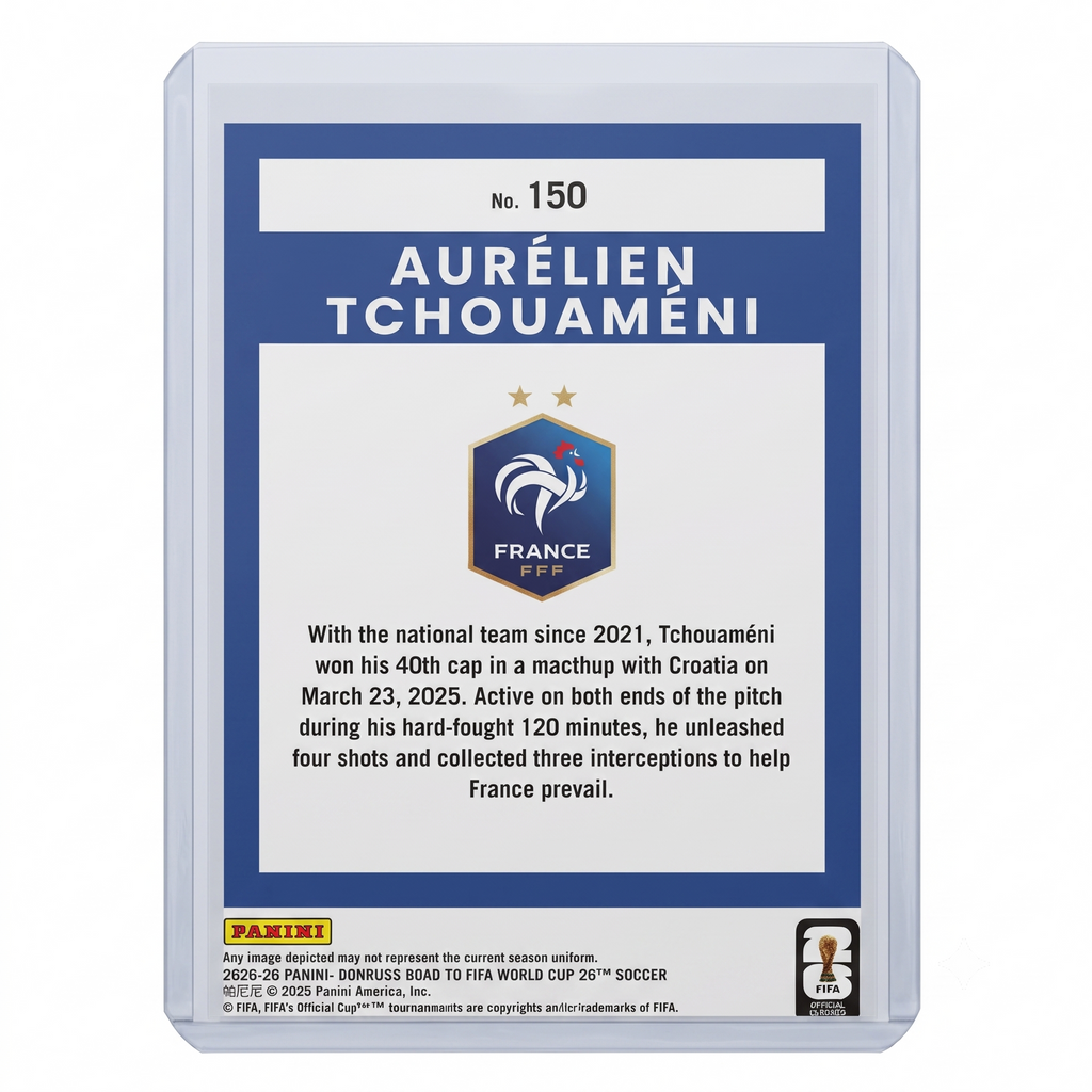 25-26 Panini Donruss RFWC26 Aurelien Tchouaméni #150