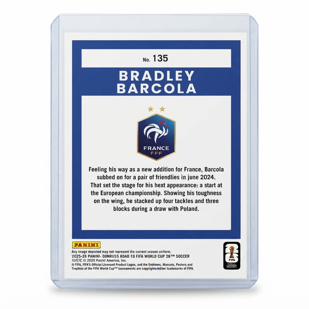 25-26 Panini Donruss RFWC26 Bradley Barcola #135