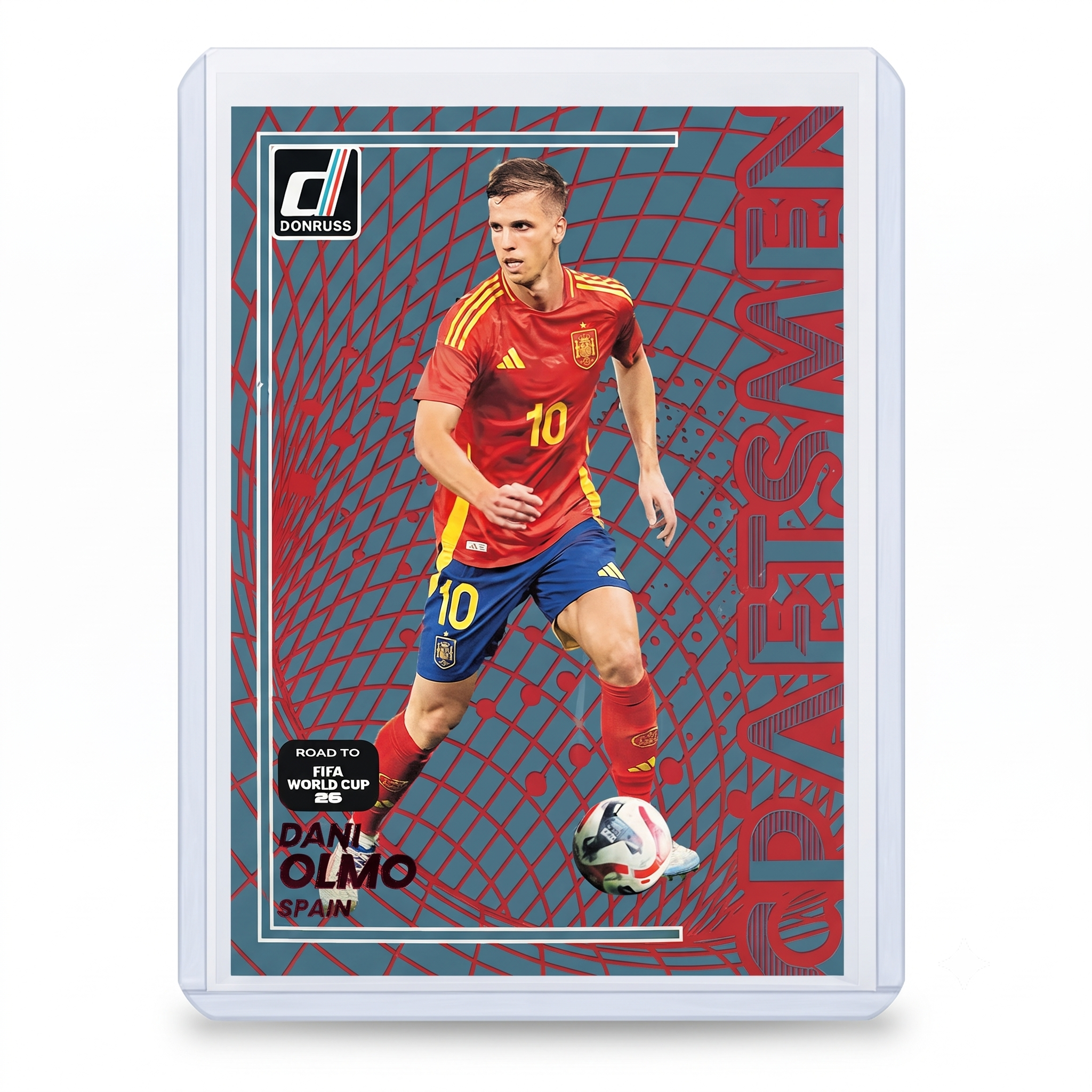 25-26 Panini Donruss RFWC26 Dani Olmo Craftsmen RED #21