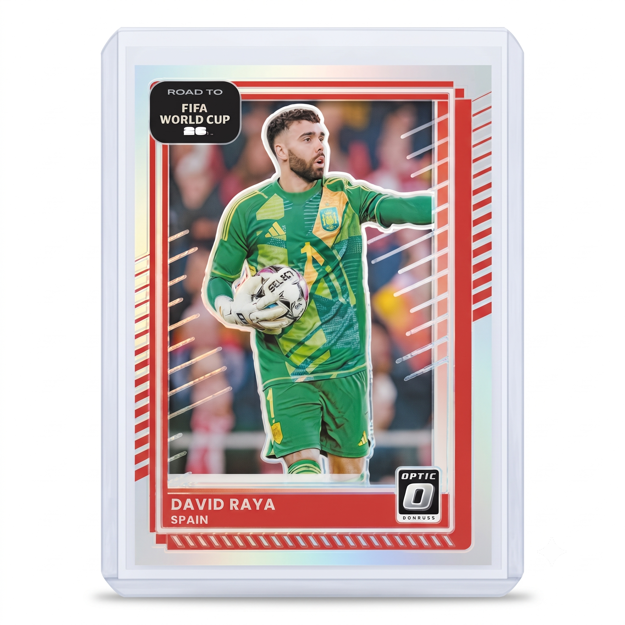 25-26 Panini Donruss RFWC26 David Raya Optic 0 Silver Holo #8