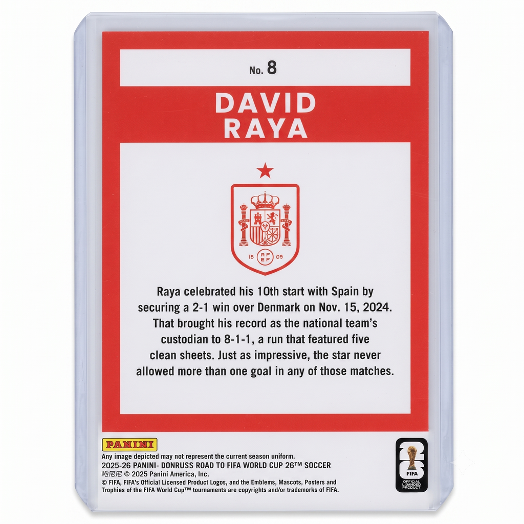 25-26 Panini Donruss RFWC26 David Raya Optic 0 #8