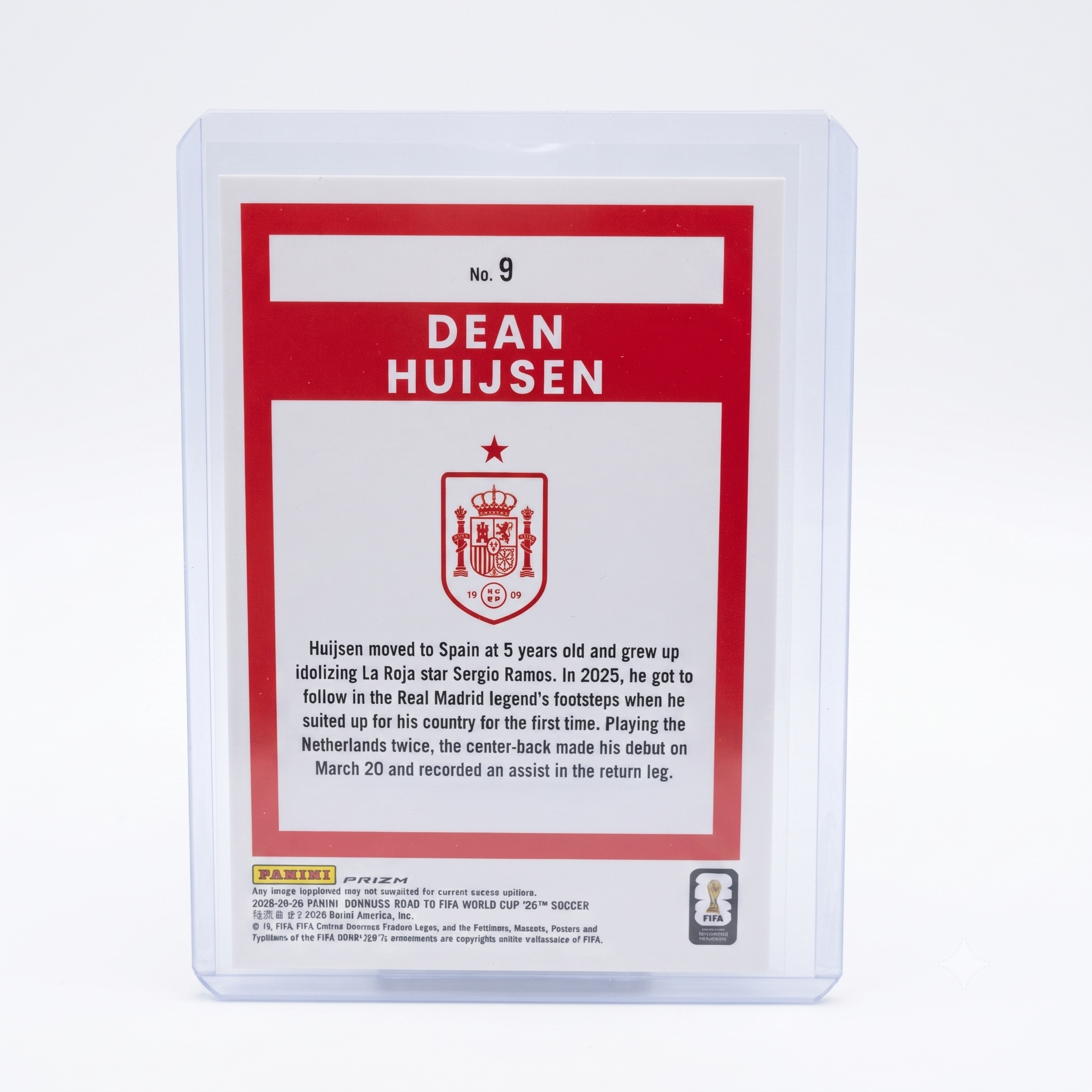 25-26 Panini Donruss RFWC26 Dean Huijsen Optic 0 Silver Optic #9