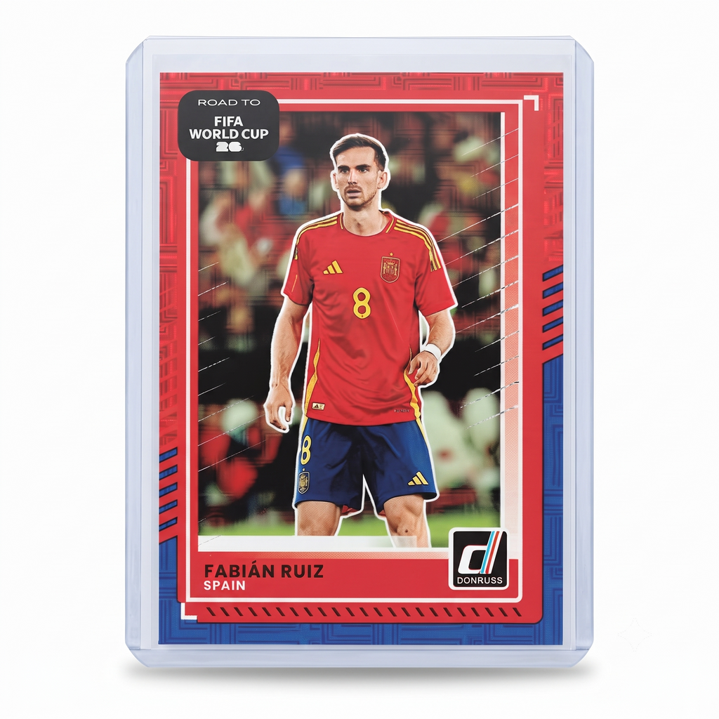25-26 Panini Donruss RFWC26 Fabian Ruiz Red & Blue Maze #17