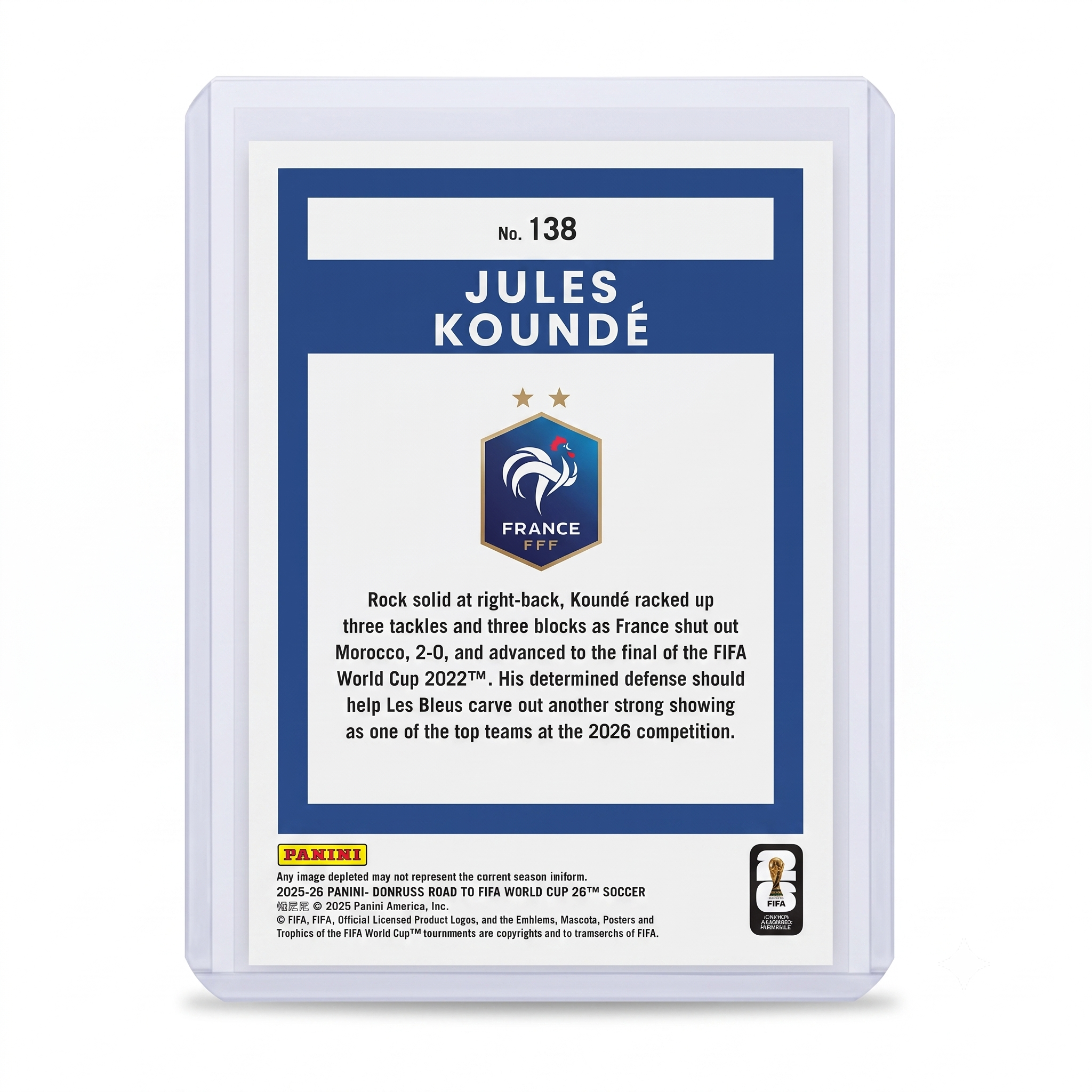 25-26 Panini Donruss RFWC26 Jules Koundé #138