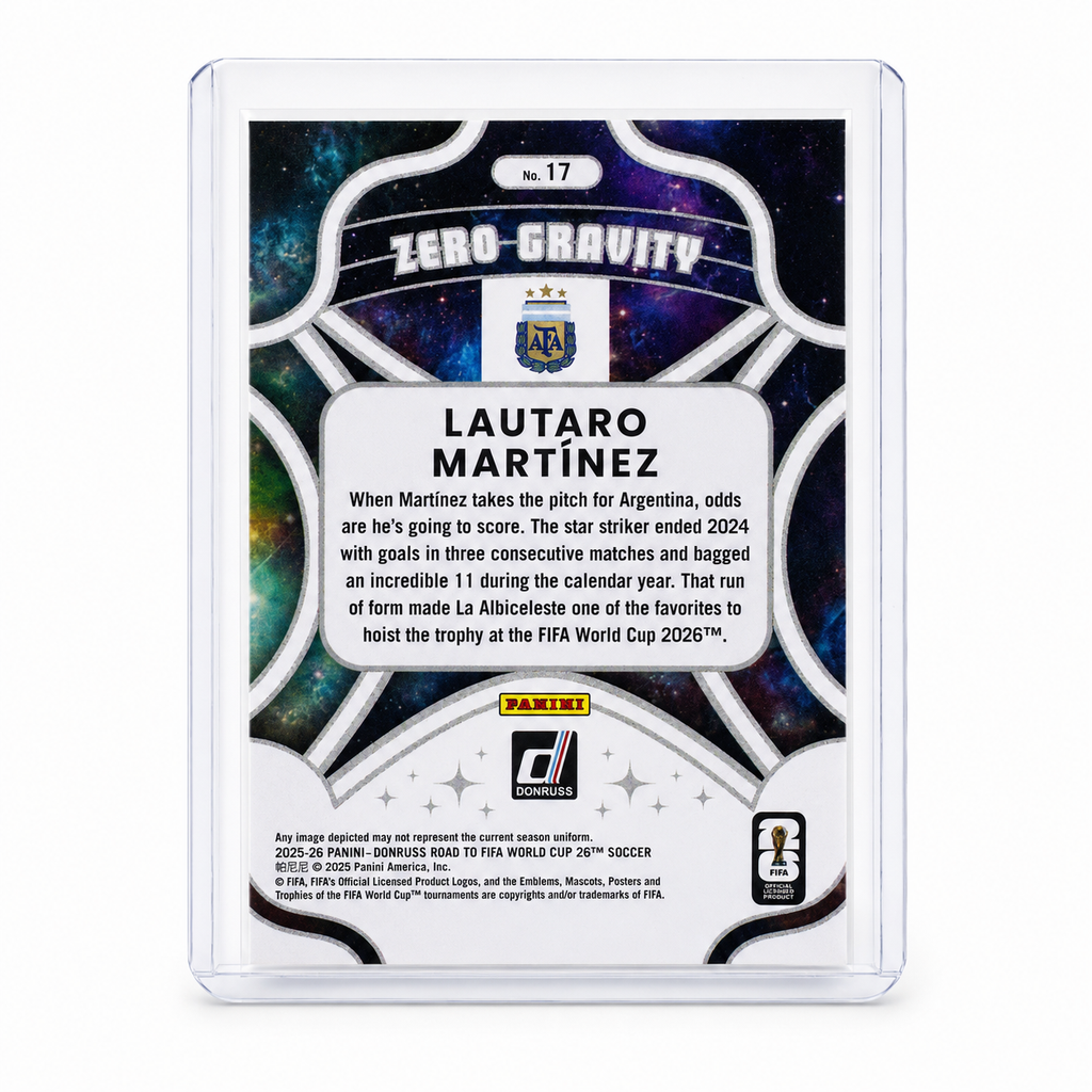 25-26 Panini Donruss RFWC26 Lautaro Martinez Zero Gravity #17