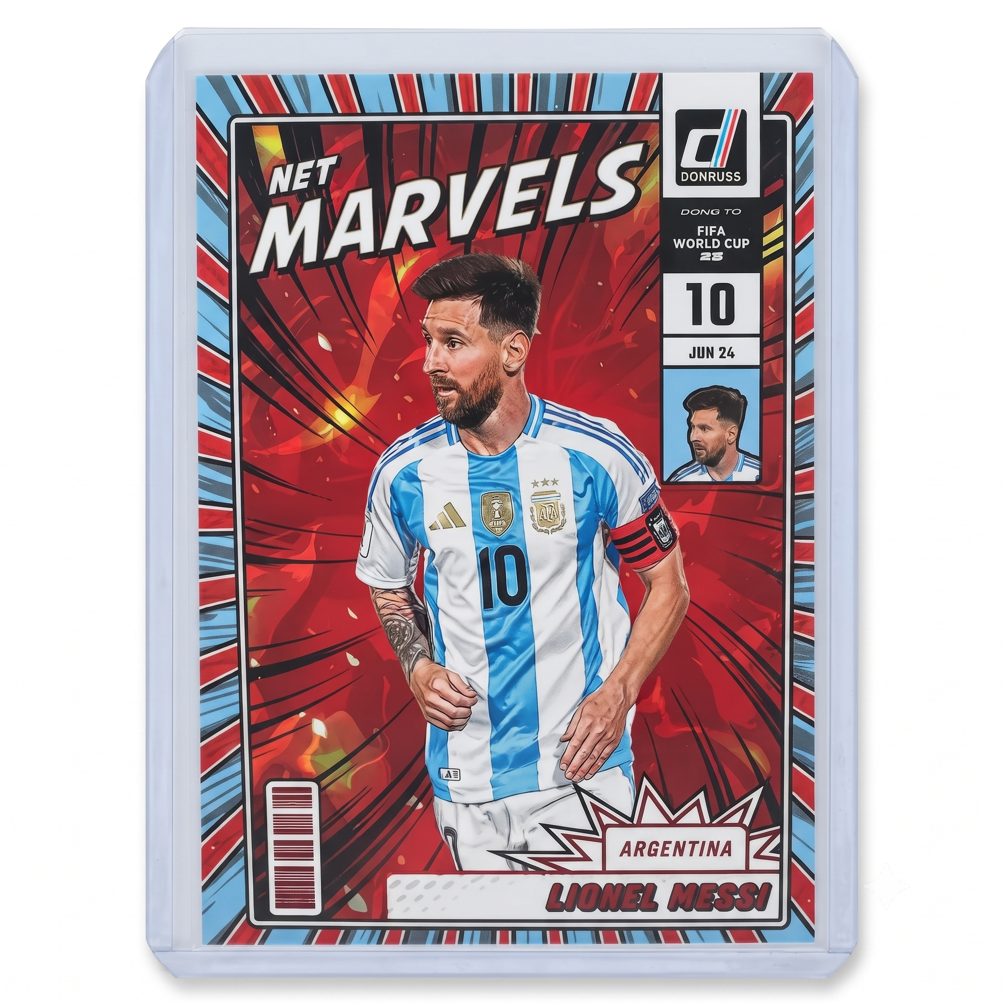 25-26 Panini Donruss RFWC26 Lionel Messi Net Marvels RED #21