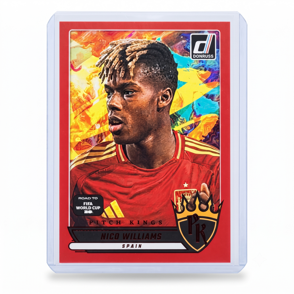 25-26 Panini Donruss RFWC26 Nico Williams Pítch Kings RED #6