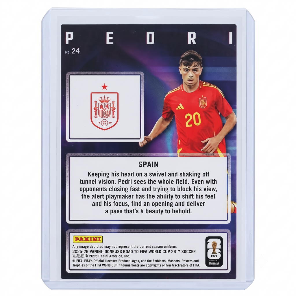 25-26 Panini Donruss RFWC26 Pedri Magicians RED #24