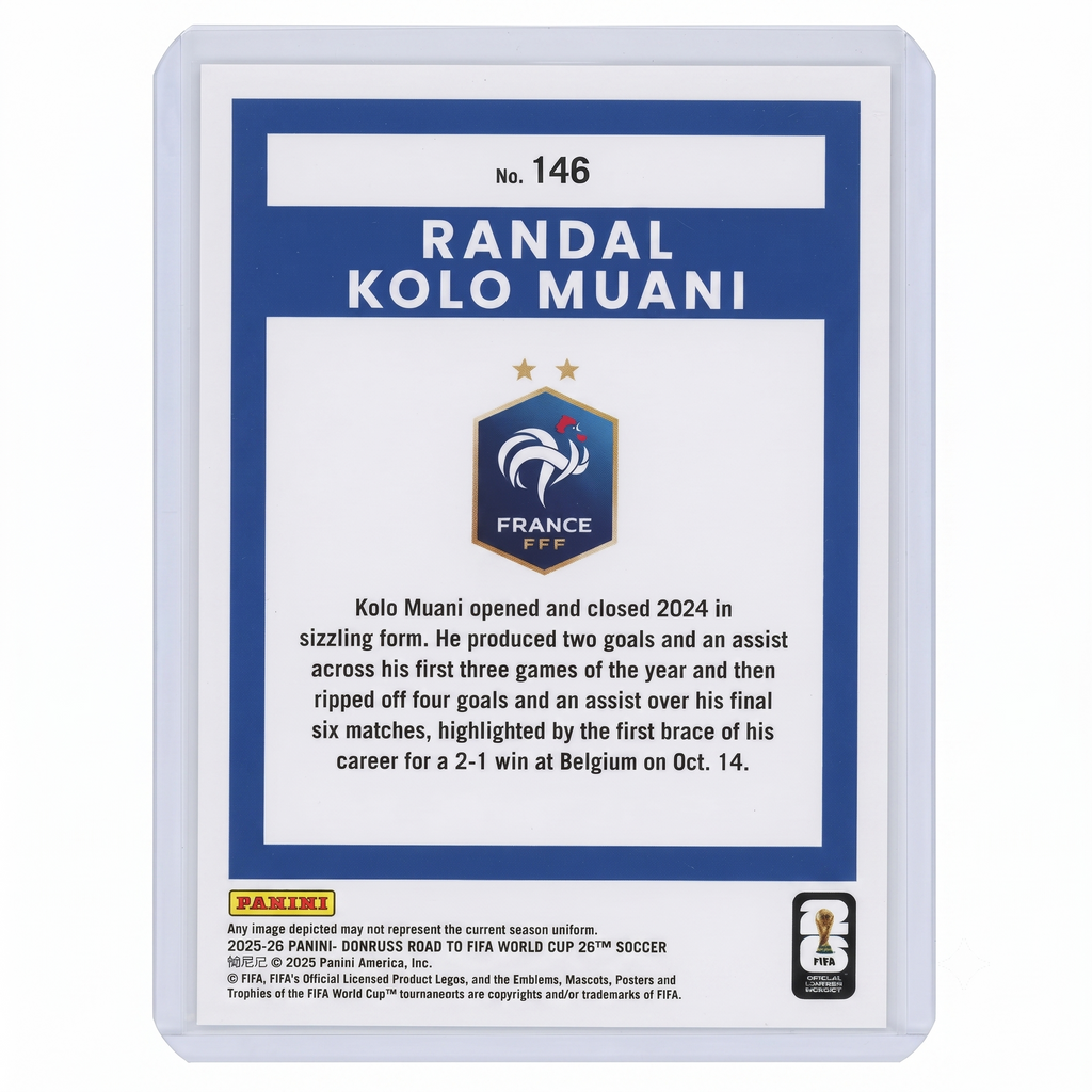 25-26 Panini Donruss RFWC26 Randal Kolo Muani #146
