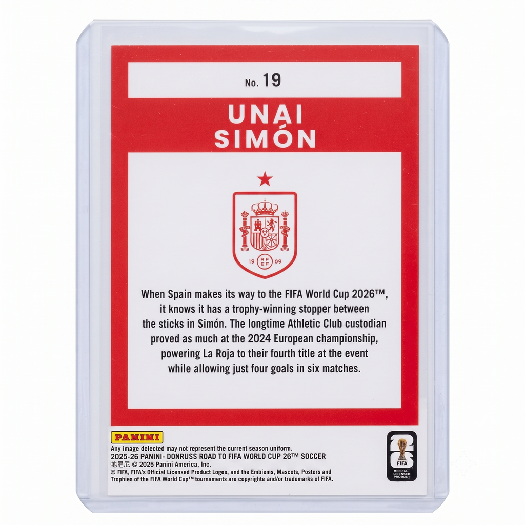 25-26 Panini Donruss RFWC26 Unai Simon #19