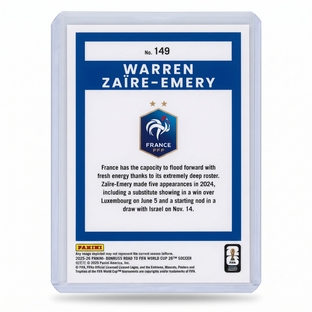 25-26 Panini Donruss RFWC26 Warren Zaire-Emery Optic 0 #149
