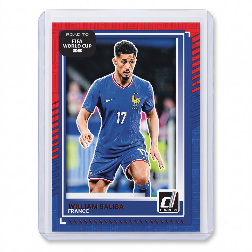 25-26 Panini Donruss RFWC26 William Saliba Red & Blue Maze #142