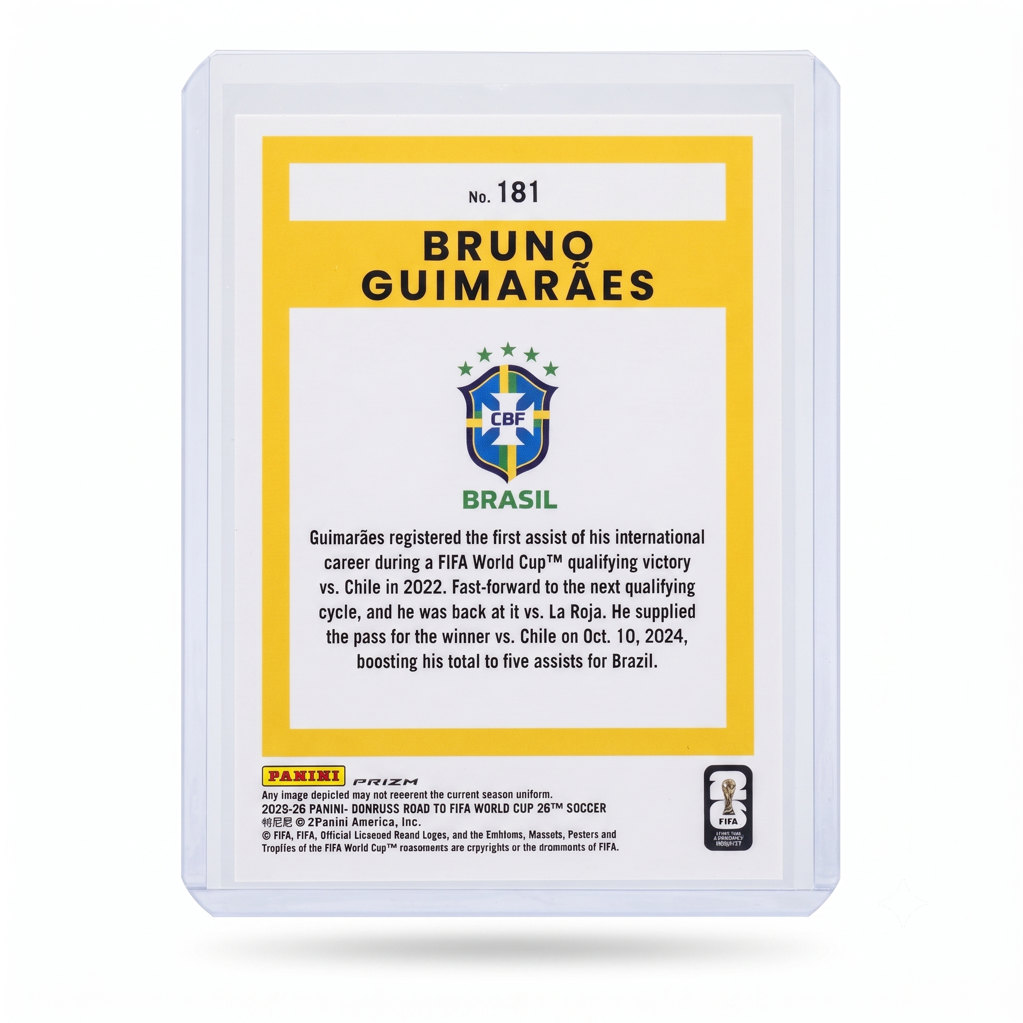 25-26 Panini Donruss RFWC Bruno Guimaraes Optic 0 #181
