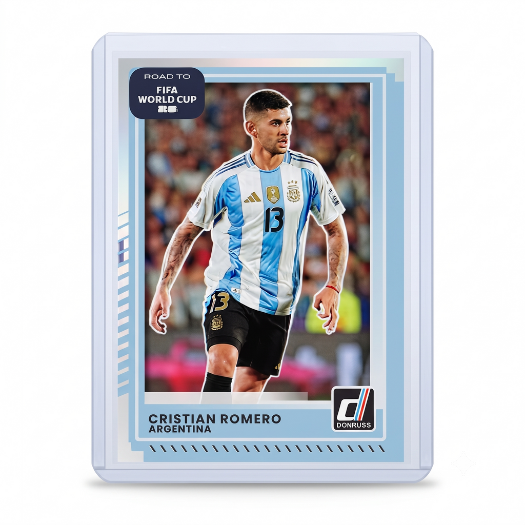 25-26 Panini Donruss RFWC Cristian Romero Silver Lazer #162