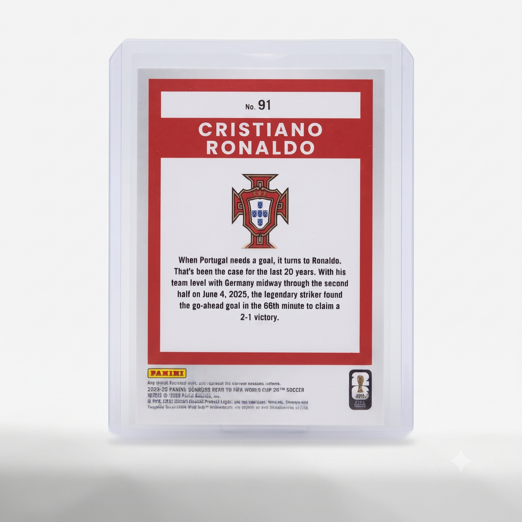 25-26 Panini Donruss RFWC Cristiano Ronaldo Silver Cubic #91