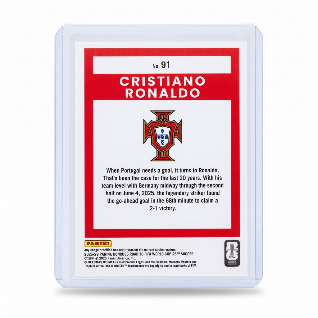 25-26 Panini Donruss RFWC Cristiano Ronaldo #91