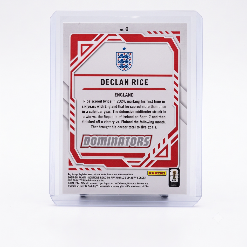 25-26 Panini Donruss RFWC Declan Rice Dominators Red #6