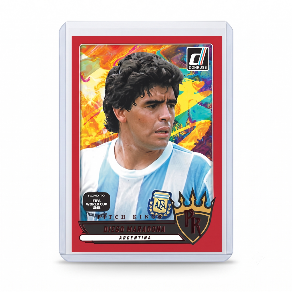 25-26 Panini Donruss RFWC Diego Maradona Pitch Kings RED #24