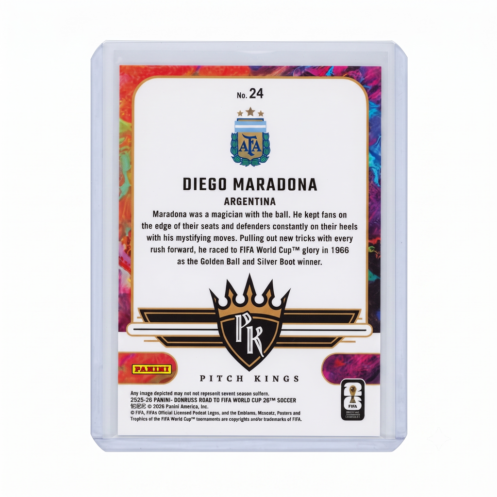 25-26 Panini Donruss RFWC Diego Maradona Pitch Kings RED #24