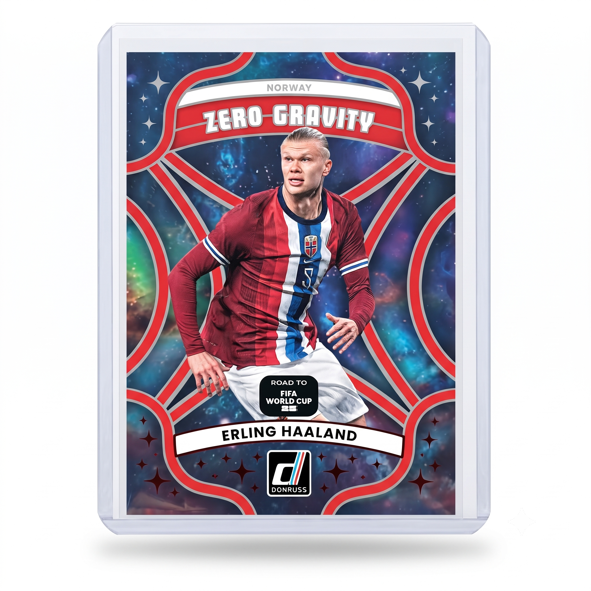 25-26 Panini Donruss RFWC Erling Haaland Zero Gravity Red #2
