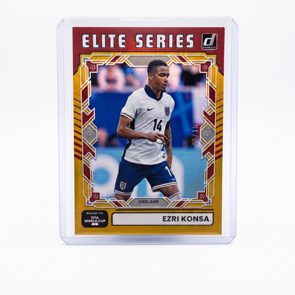 25-26 Panini Donruss RFWC Ezri Konsa Elite Series Blue 03/10 #15