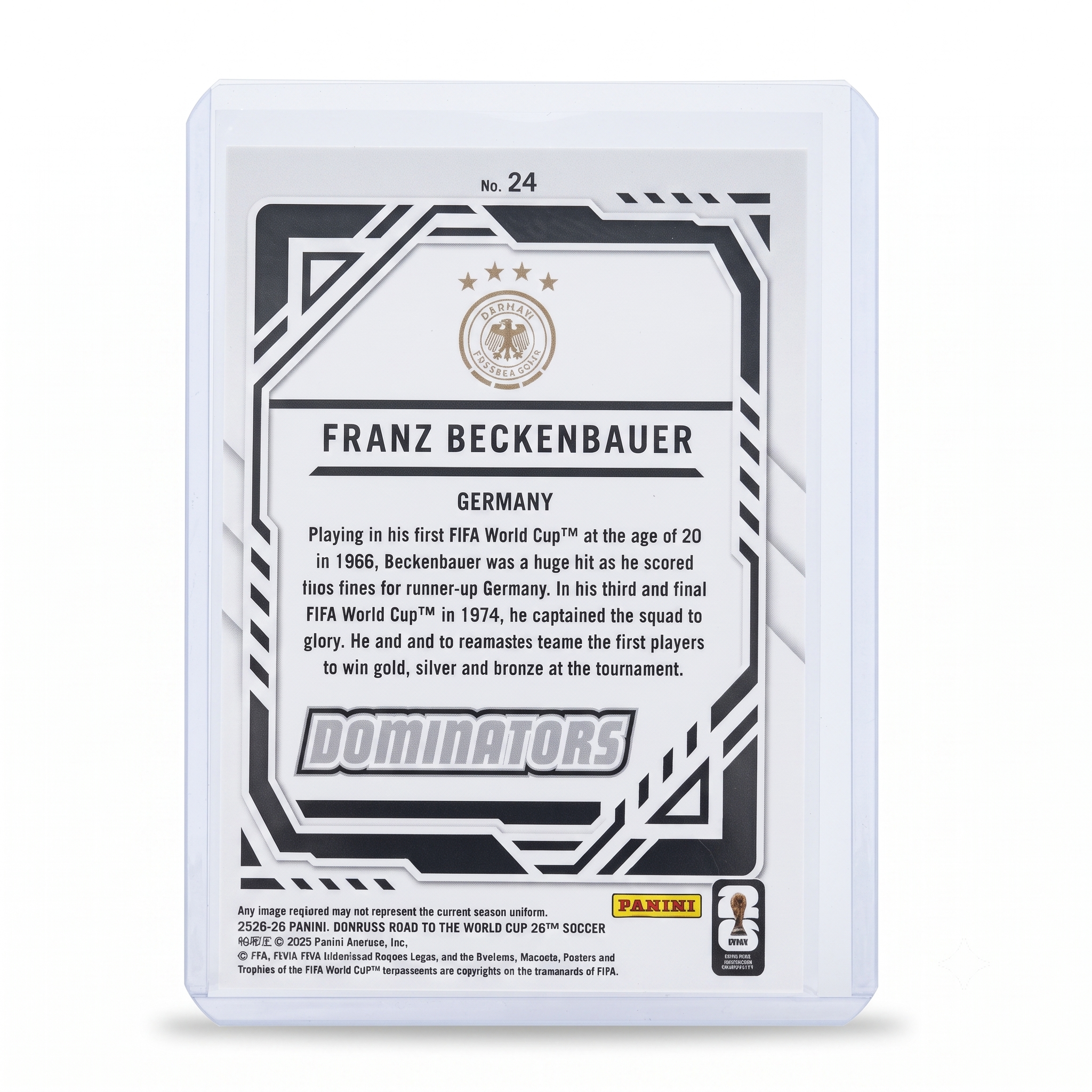 25-26 Panini Donruss RFWC Franz Beckenbauer Dominators Red #24