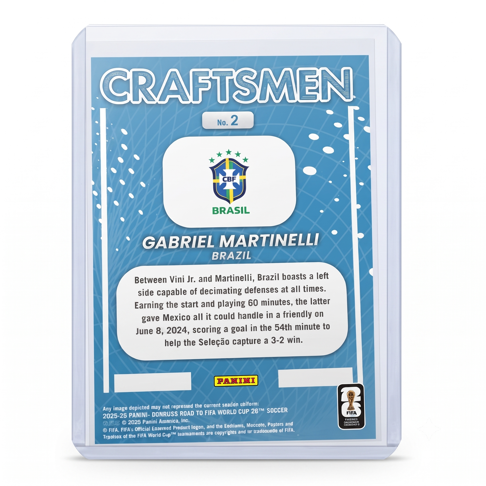 25-26 Panini Donruss RFWC Gabriel Martinelli Craftsmen #2