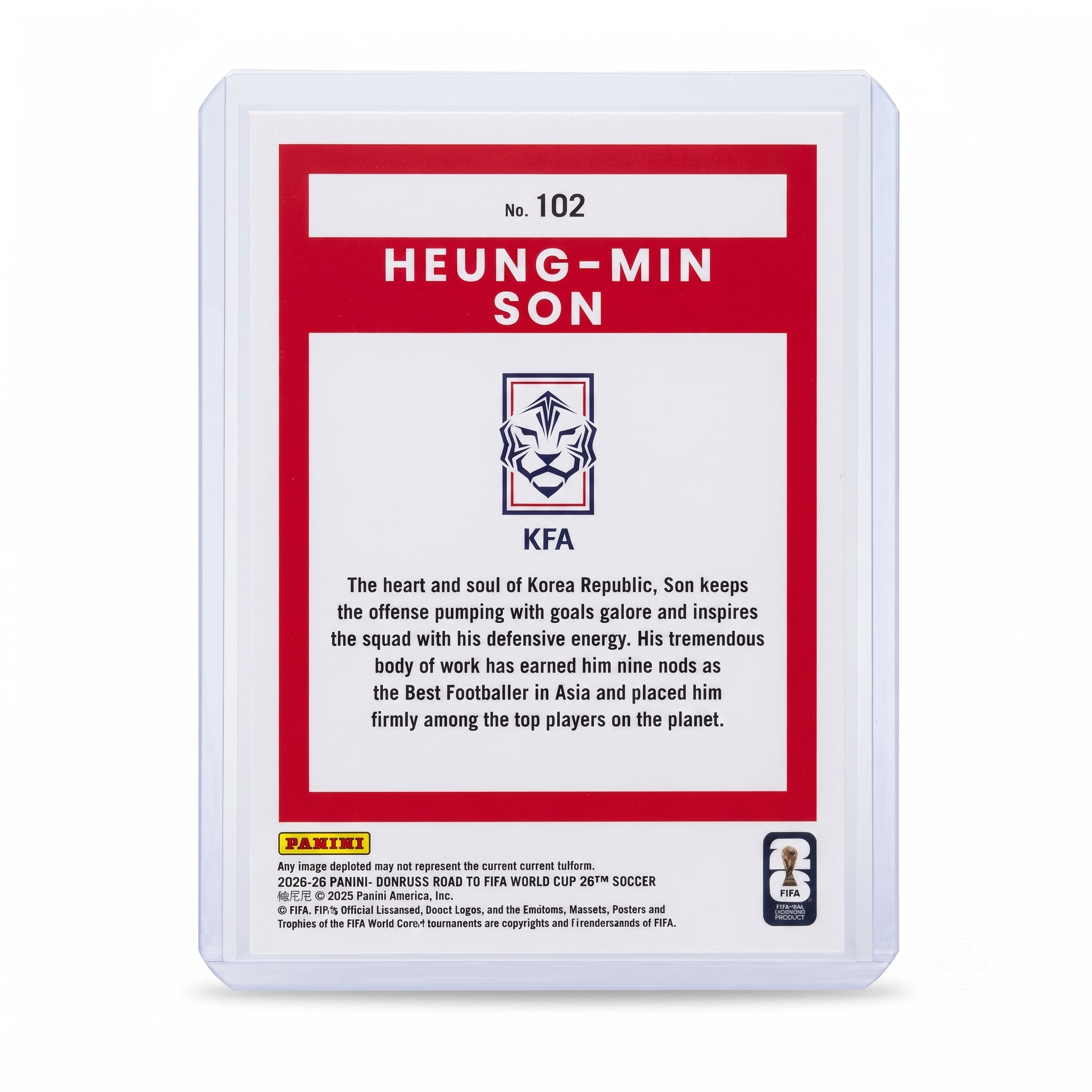 25-26 Panini Donruss RFWC Heung-Min Son Silver Maze #102