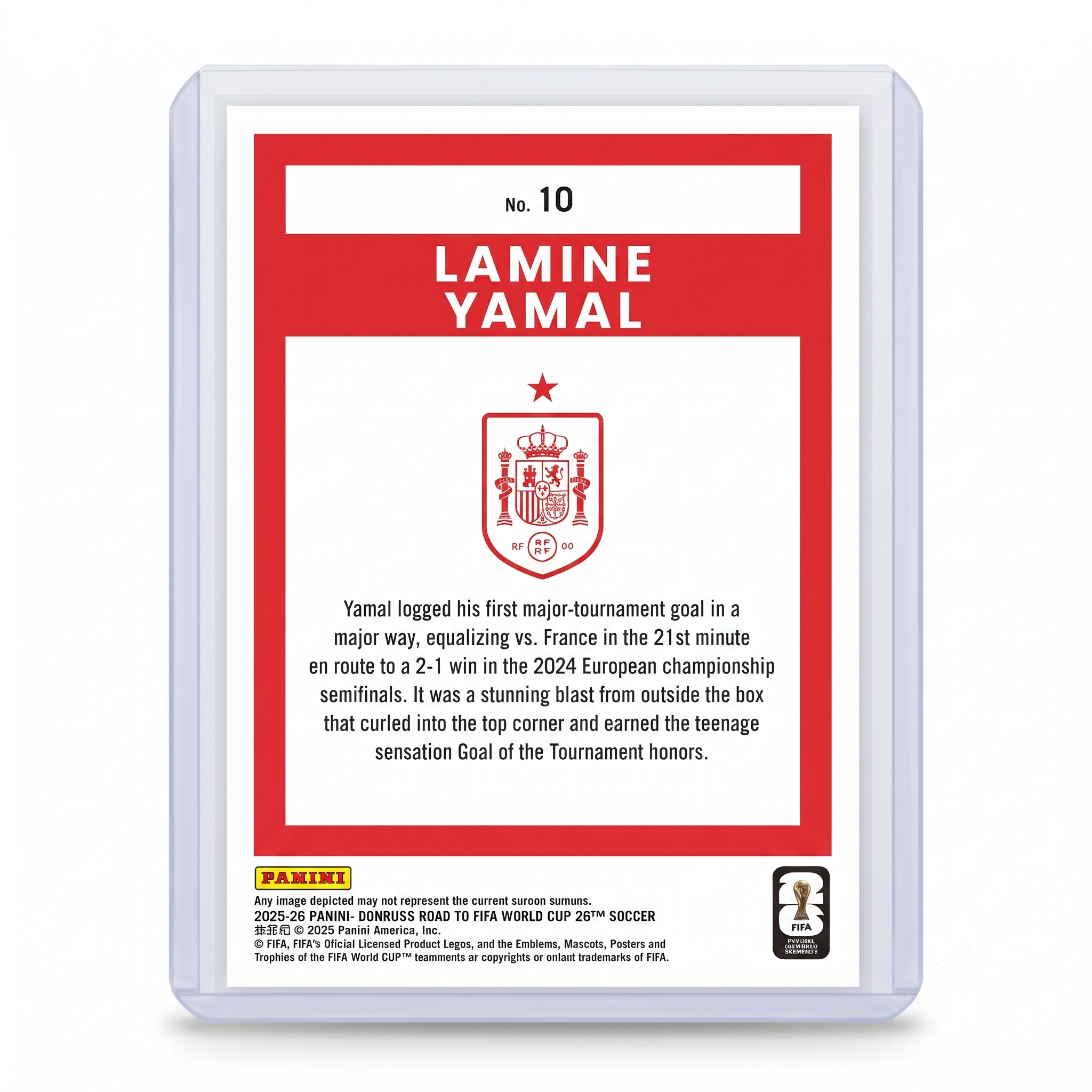 25-26 Panini Donruss RFWC Lamine Yamal #10