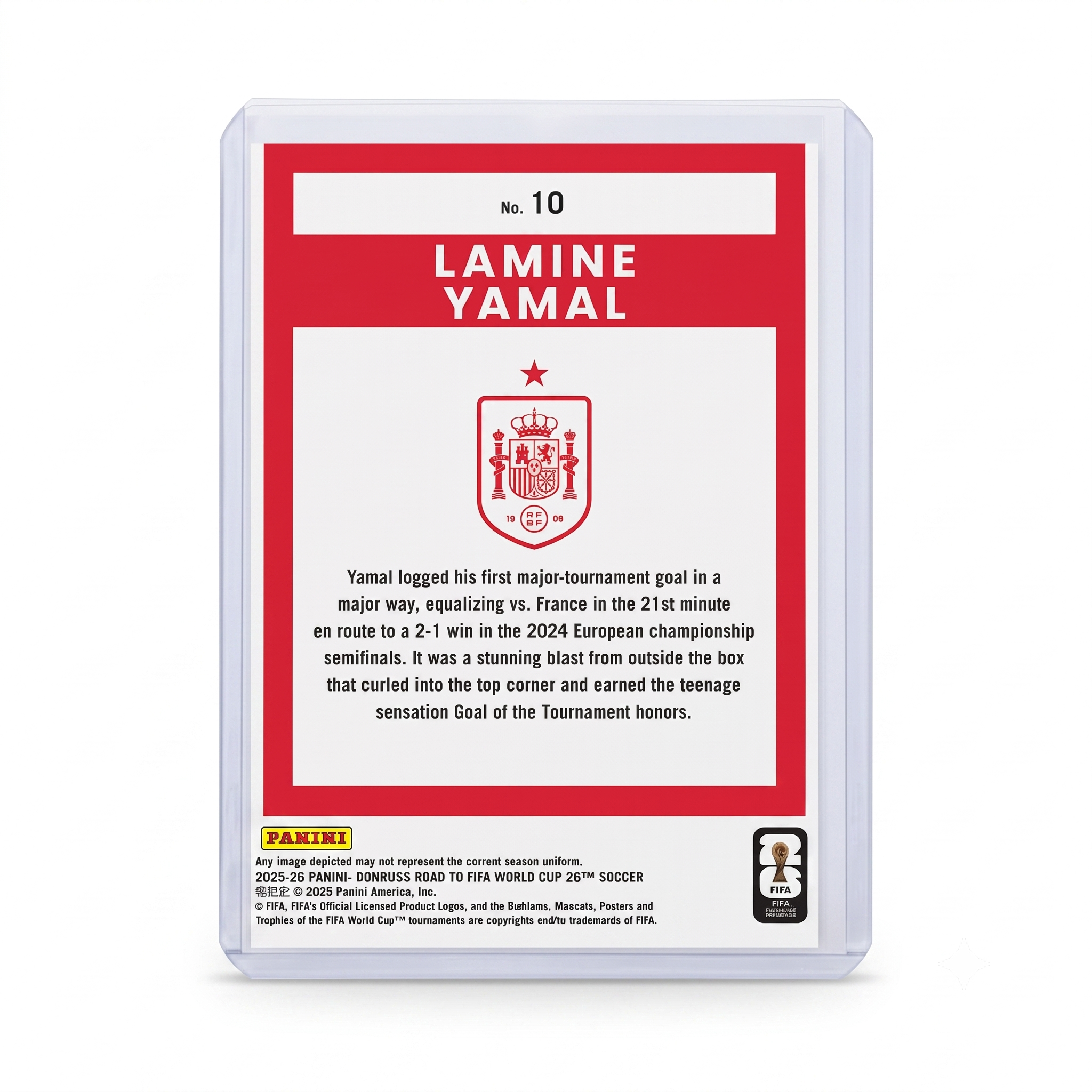 25-26 Panini Donruss RFWC Lamine Yamal #10 Silver Cubic #10