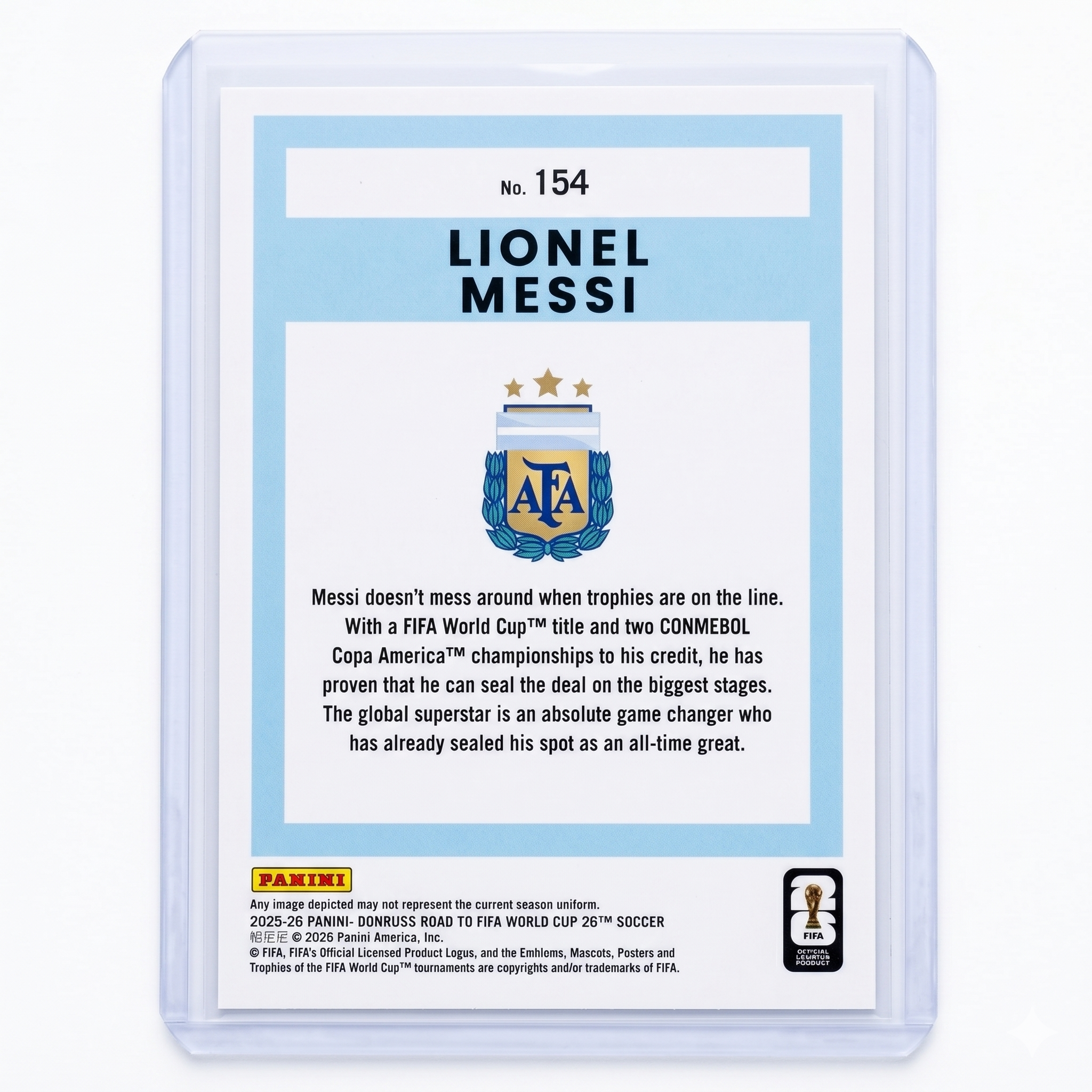 25-26 Panini Donruss RFWC Lionel Messi #154