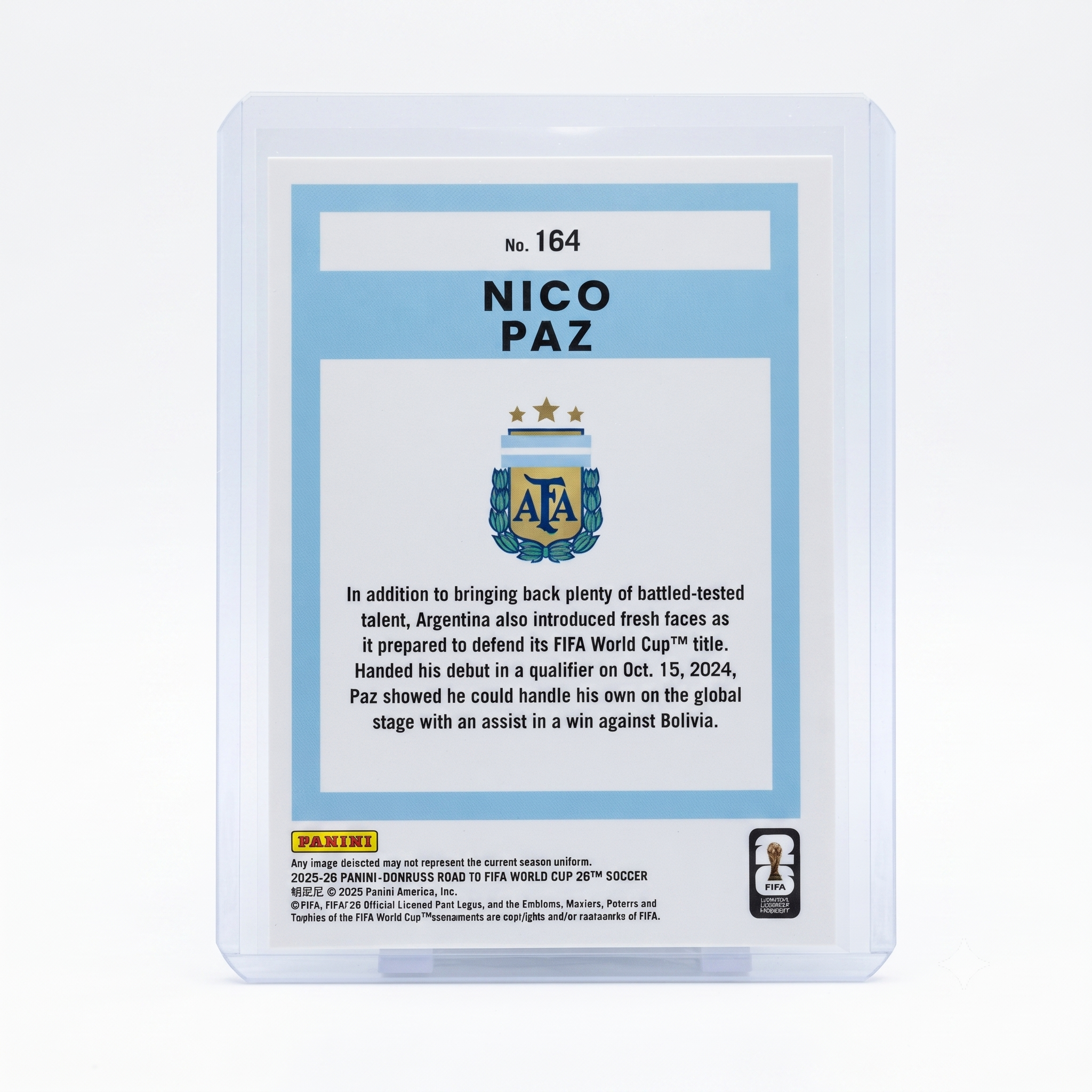 25-26 Panini Donruss RFWC Nico Paz #164