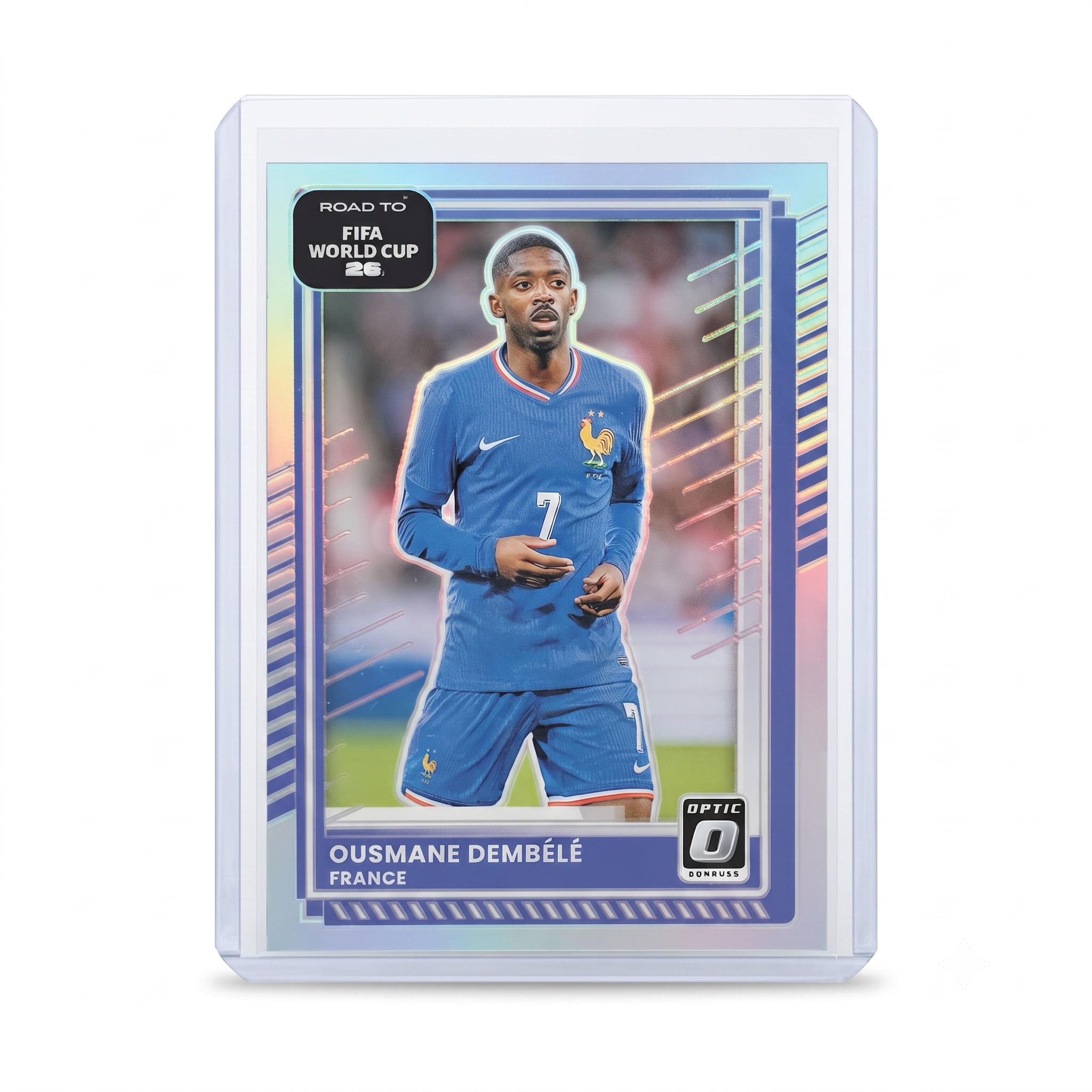 25-26 Panini Donruss RFWC Ousmane Dembélé Optic 0 Silver Holo Prizm #137