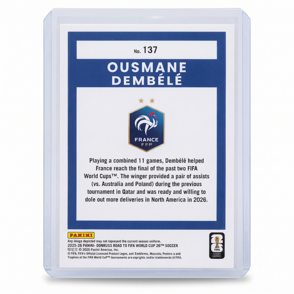25-26 Panini Donruss RFWC Ousmane Dembélé Optic 0 #137