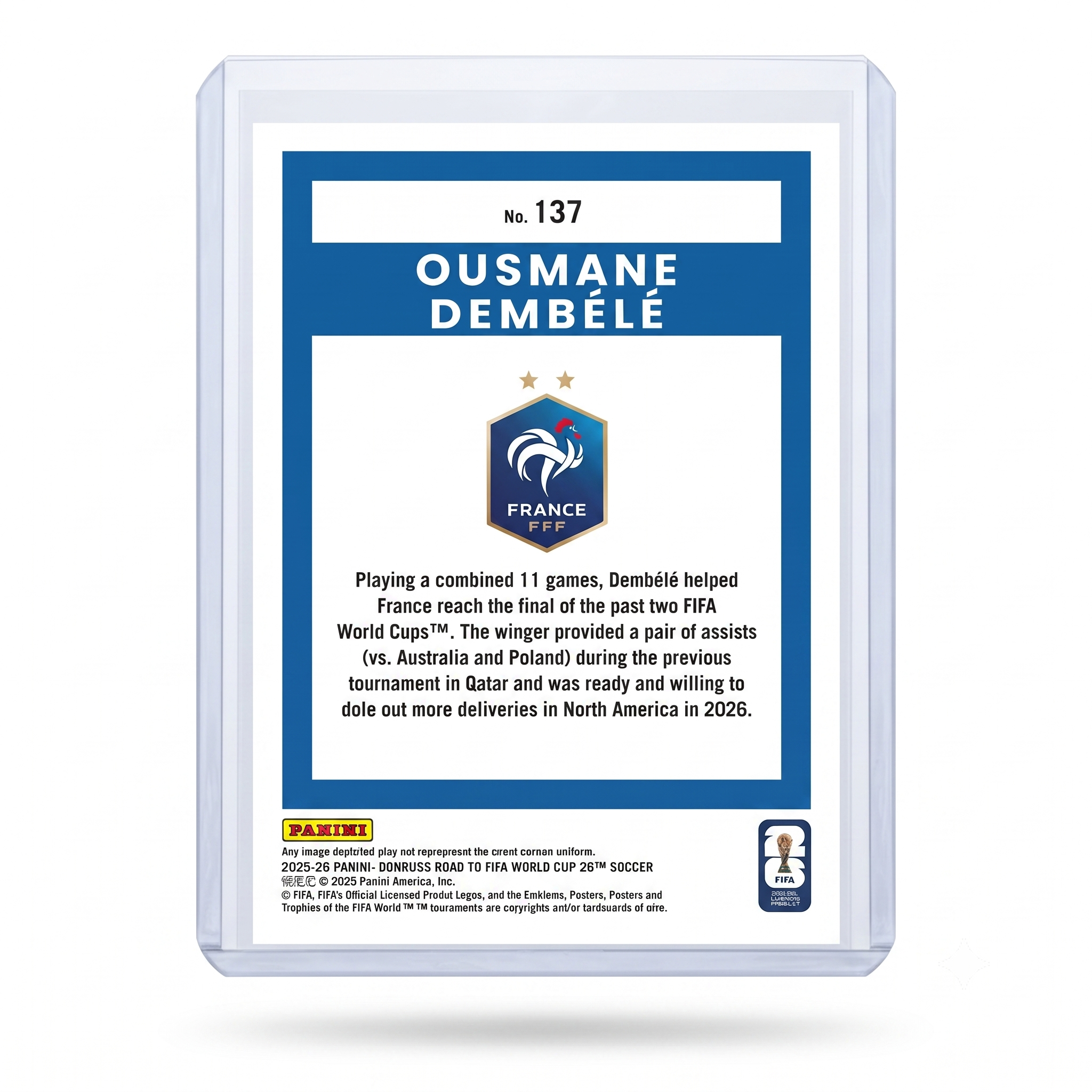 25-26 Panini Donruss RFWC Ousmane Dembélé #137