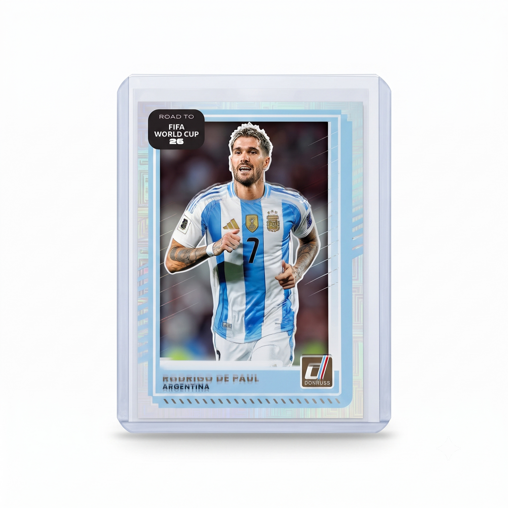 25-26 Panini Donruss RFWC Rodrigo De Paul Silver Holo Mojo #161