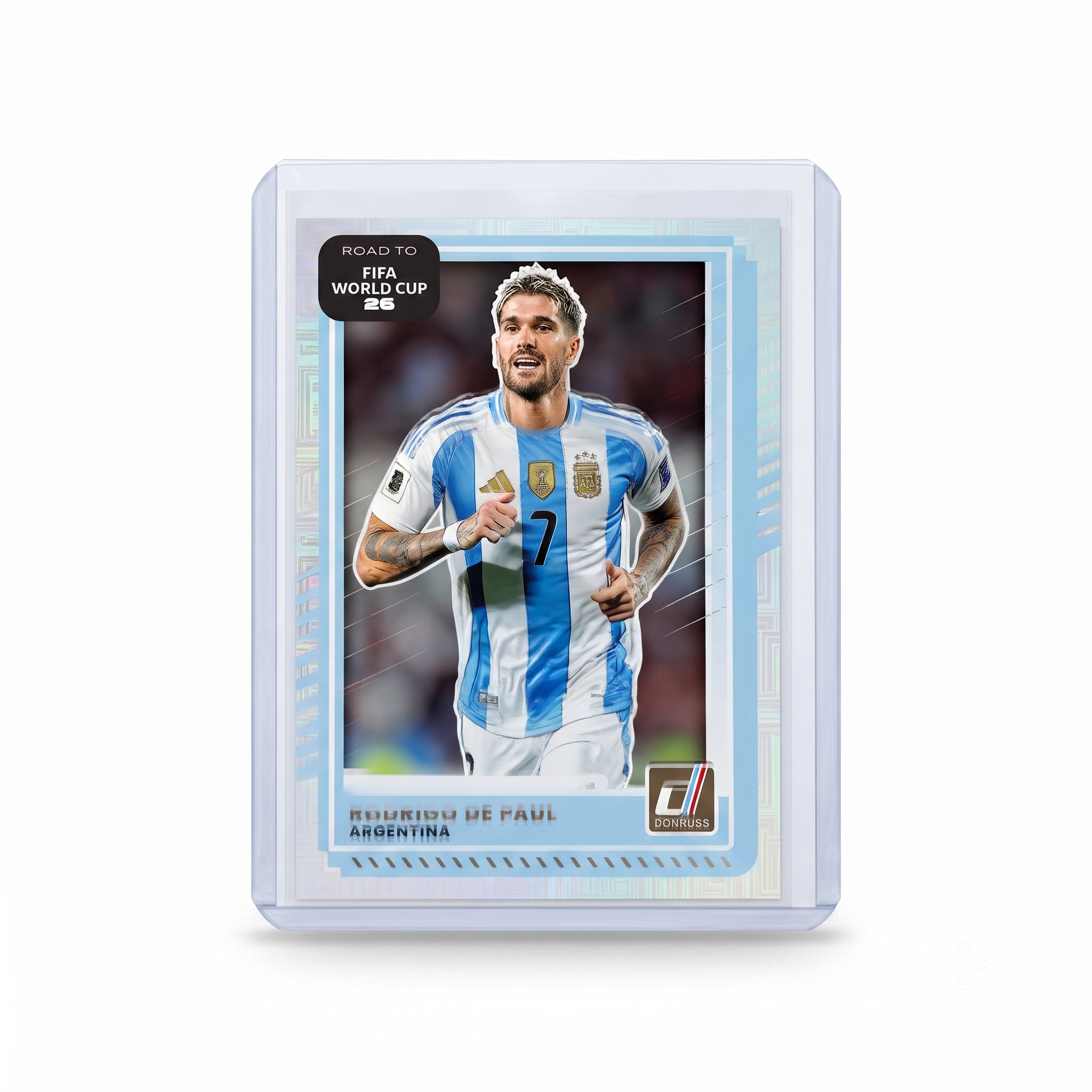 25-26 Panini Donruss RFWC Rodrigo De Paul Silver Holo Mojo #161