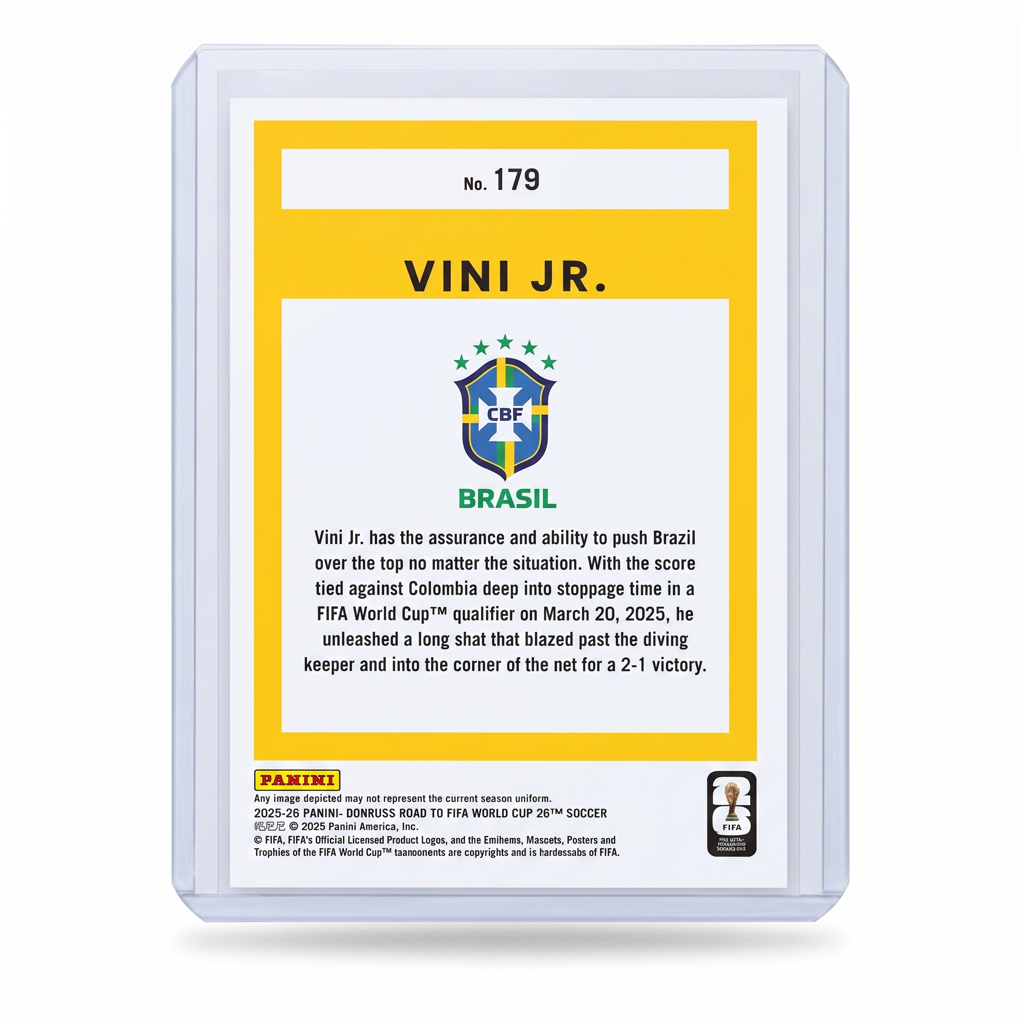25-26 Panini Donruss RFWC Vini Jr Optic 0 #179