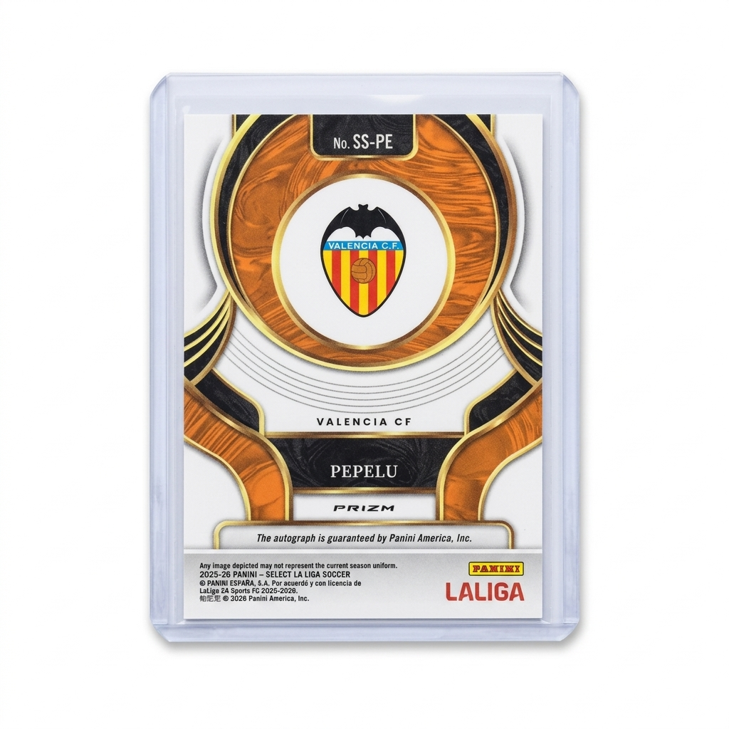 25-26 Panini Select La Liga Pepelu Signatures Red Wave Auto #SS-PE