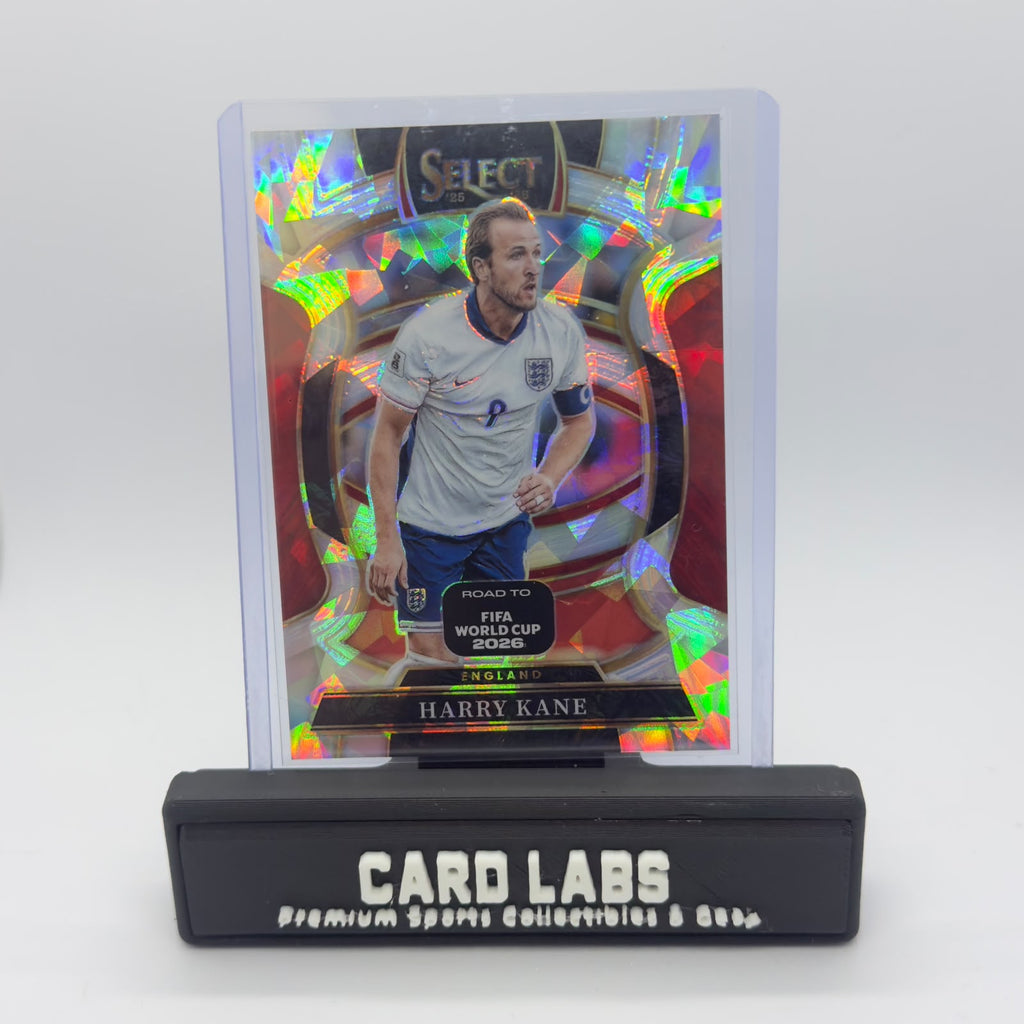 25-26 Panini Select Road to FIFA Word Cup 26 Harry Kane Terrance Silver Cracked Ice #42