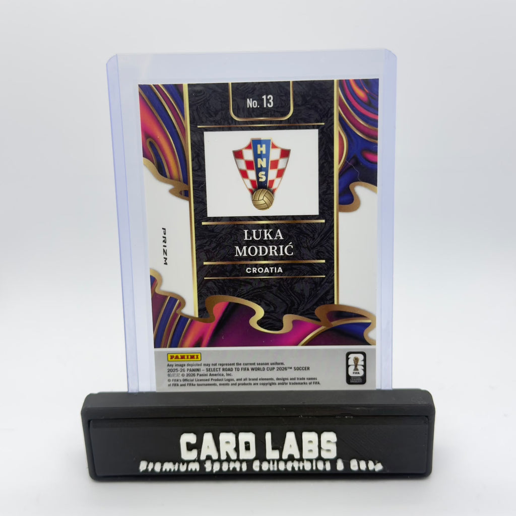 25-26 Panini Select Road to FIFA Word Cup 26 Luka Modric Unstoppable Pulsar Prizm #13