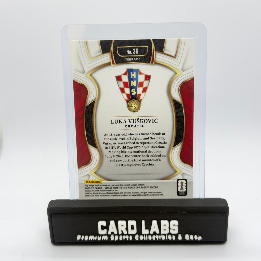25-26 Panini Select Road to FIFA Word Cup 26 Luka Voskovic RC Terrace #36
