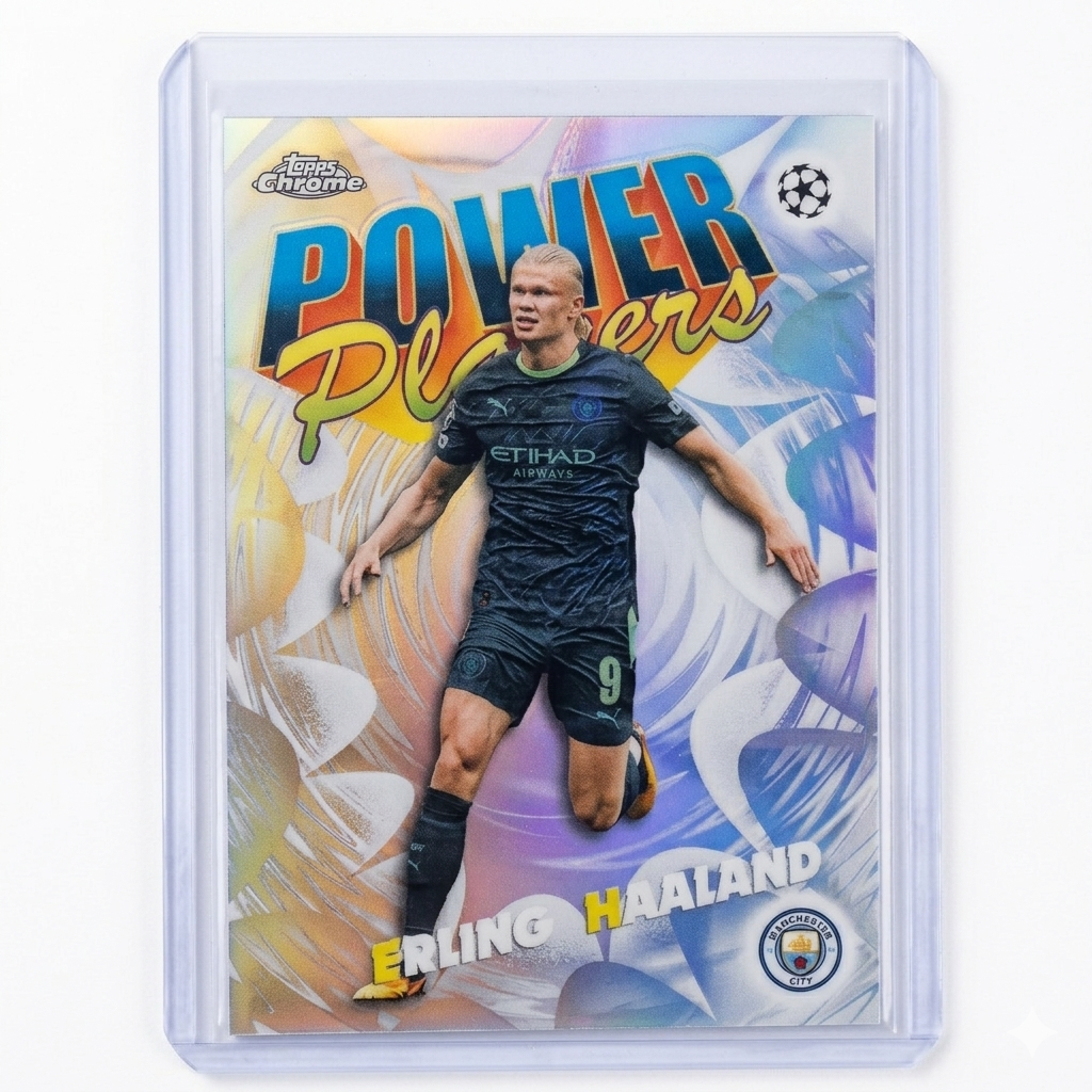 25-26 Topps Chrome UCC Erling Haaland Power Players #PP-6
