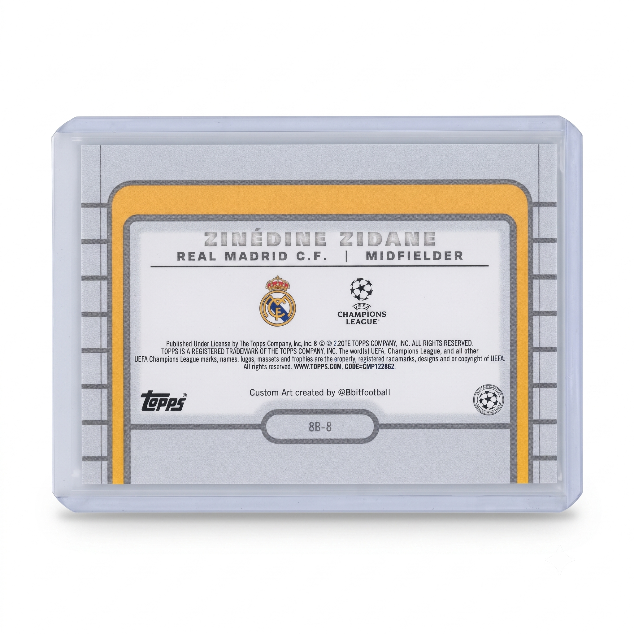 25-26 Topps Chrome UCC Zinedine Zidane 8Bits #8B-8