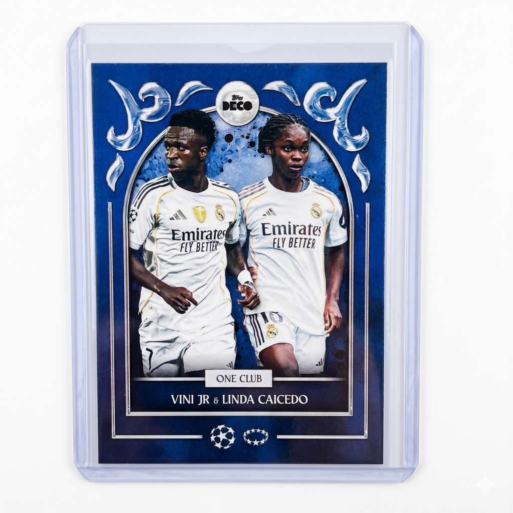 25-26 Topps Deco UCC Vini Jr & Linda Caicedo One Club