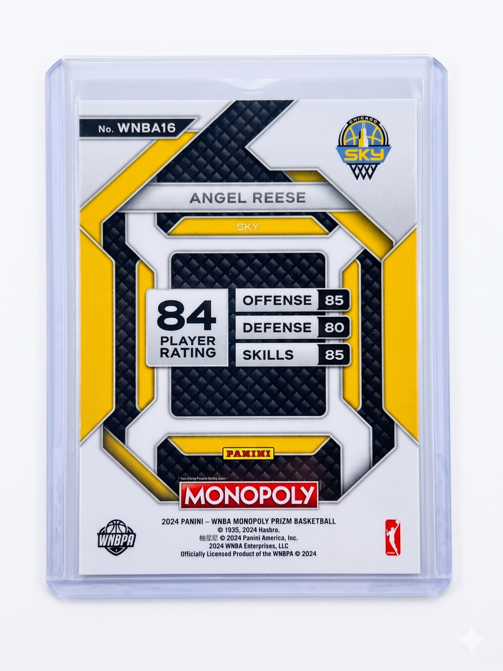 2024 Panini WNBA Monopoly PRIZM ANGEL REESE RC Silver Prizm #WNBA16