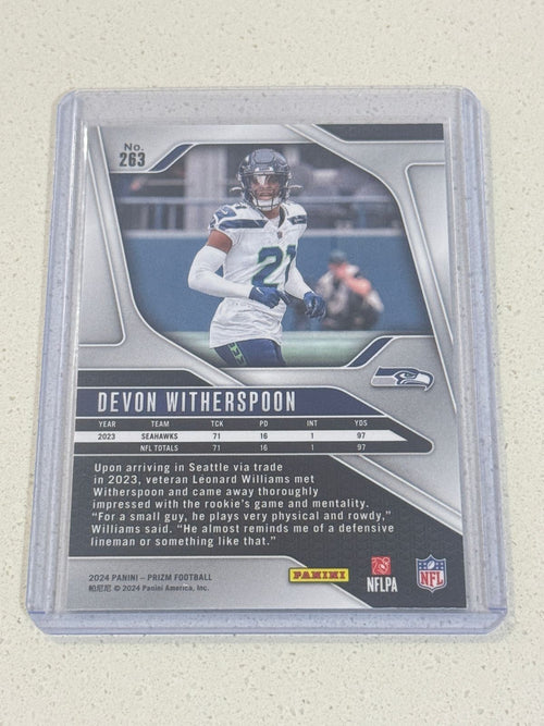 2024 Panini PRIZM Football DEVON WITHERSPOON #263 Silver PRIZM