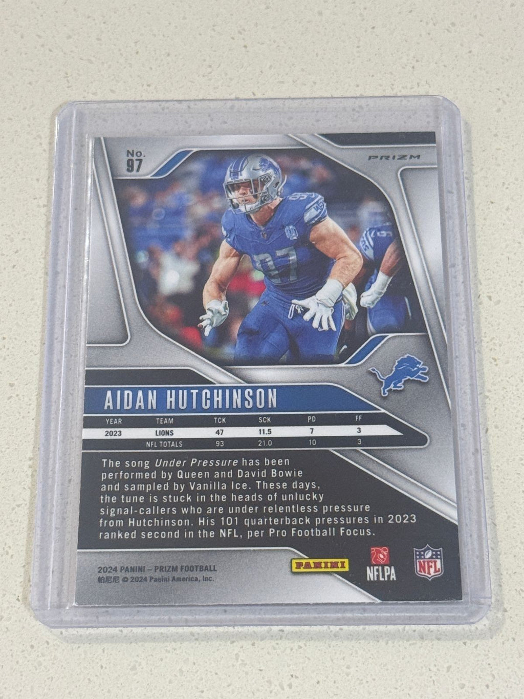 2024 Panini PRIZM Football AIDAN HUTCHINSON #97 ORANGE PRIZM