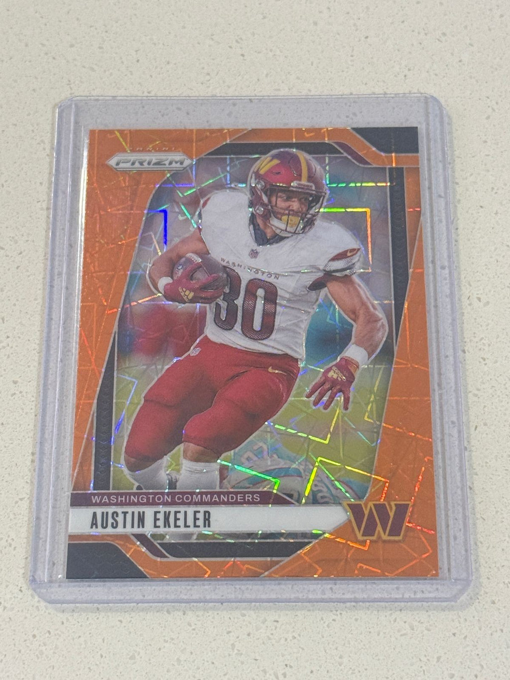 2024 Panini PRIZM Football AUSTIN EKELER #287 ORANGE PRIZM