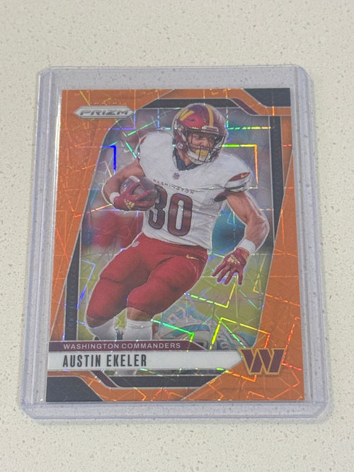 2024 Panini PRIZM Football AUSTIN EKELER #287 ORANGE PRIZM